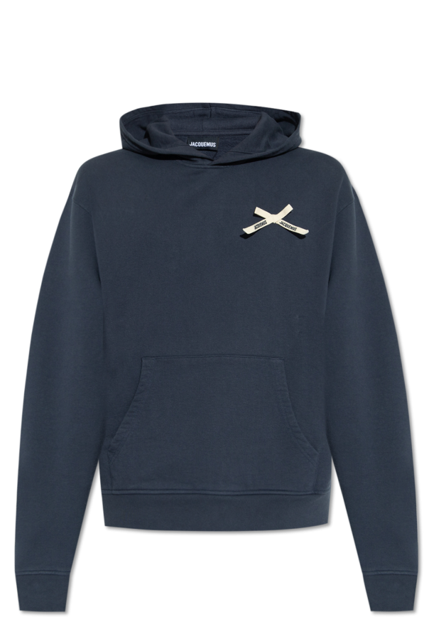 GenesinlifeShops Germany - Navy blue 'Noeud' hoodie with logo